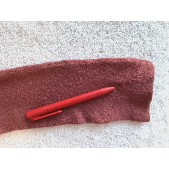 Vince 100% Cashmere Pullover Sweater rust Timeless soft warm fuzzy thick Sz-S - Picture 6 of 9